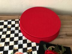 SOFRA SUNUM SETİ KIRMIZI GÜL DESENLİ