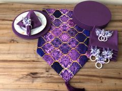 SOFRA SUNUM SETİ MOR MOROCCAN DESEN