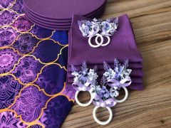 SOFRA SUNUM SETİ MOR MOROCCAN DESEN