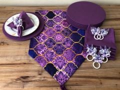 SOFRA SUNUM SETİ MOR MOROCCAN DESEN