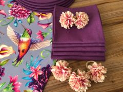 SOFRA SUNUM SETİ ÇİÇEKLER ARASINDA KUŞ DESENLİ