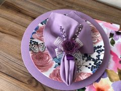 SOFRA SUNUM SETİ SULUBOYA ÇİÇEK DESENLİ