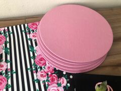 SOFRA SUNUM SETİ PEMBE GÜL DESENLİ