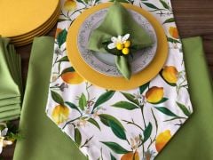 SOFRA SUNUM TAM SET LİMON DESENLİ