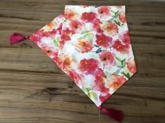 FUŞYA SOFT ÇİÇEK DESENLİ RUNNER