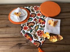 SOFRA SUNUM SETİ ÇİÇEKLİ ŞAL DESEN