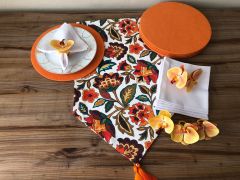 SOFRA SUNUM SETİ ÇİÇEKLİ ŞAL DESEN