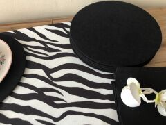 SOFRA SUNUM SETİ ZEBRA DESENLİ