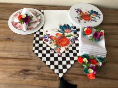 SOFRA SUNUM SETİ ÇİÇEK DESENLİ TAKIM