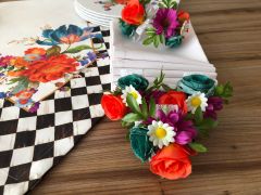 SOFRA SUNUM SETİ ÇİÇEK DESENLİ TAKIM