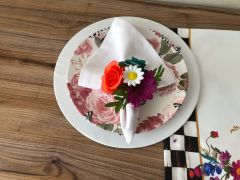 SOFRA SUNUM SETİ ÇİÇEK DESENLİ TAKIM