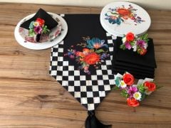 SOFRA SUNUM SETİ ÇİÇEK DESENLİ