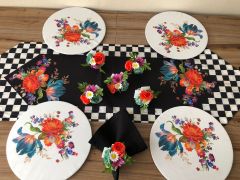 SOFRA SUNUM SETİ ÇİÇEK DESENLİ