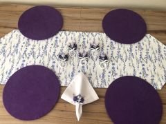 SOFRA SUNUM SETİ LAVANTA DESENLİ