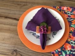 SOFRA SUNUM SETİ ÇİÇEK KARNAVAL DESENLİ TAKIM