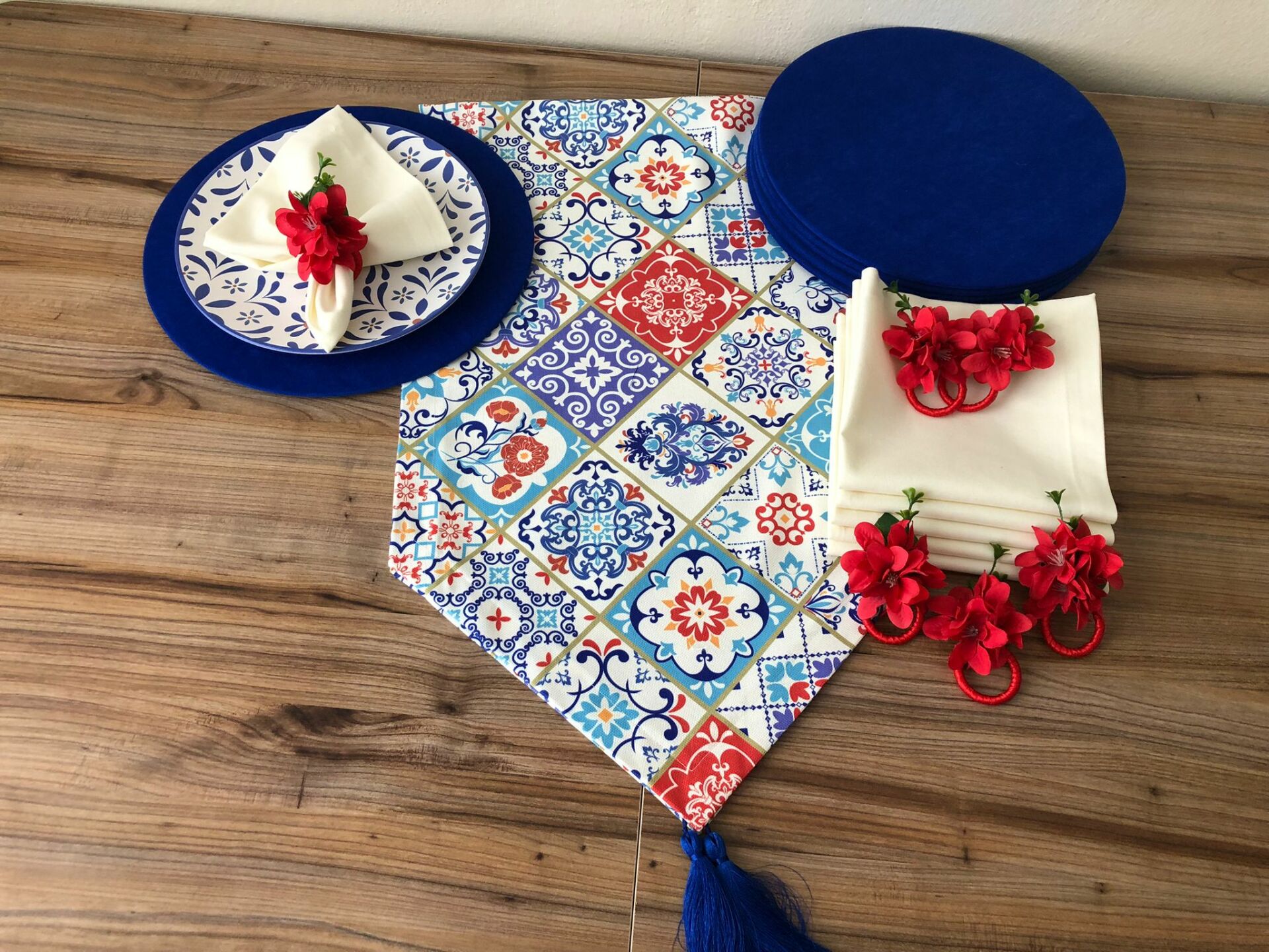 SOFRA SUNUM SETİ SERAMİK DESENLİ