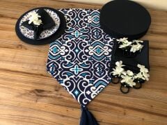 SOFRA SUNUM SETİ MARİN DAMASK DESEN