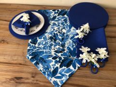 SOFRA SUNUM SETİ SULUBOYA LADİN YAPRAĞI DESENLİ