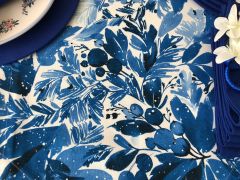 SOFRA SUNUM SETİ SULUBOYA LADİN YAPRAĞI DESENLİ