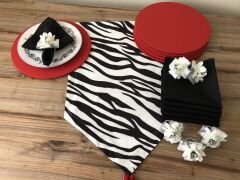 SOFRA SUNUM SETİ ZEBRA DESENLİ TAKIM