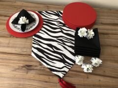 SOFRA SUNUM SETİ ZEBRA DESENLİ TAKIM