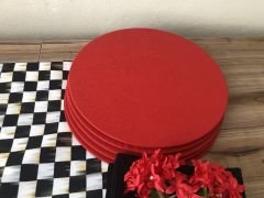 SOFRA SUNUM SETİ YAĞLIBOYA DAMA DESENLİ TAKIM