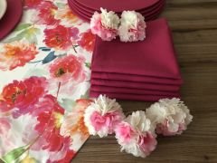 SOFRA SUNUM SETİ SOFT  ÇİÇEK DESENLİ TAKIM