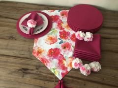 SOFRA SUNUM SETİ SOFT  ÇİÇEK DESENLİ TAKIM