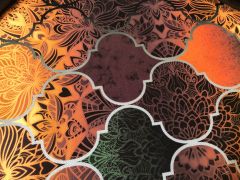 SOFRA SUNUM SETİ KAHVERENGİ MOROCCAN DESENLİ TAKIM