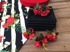 SOFRA SUNUM SETİ GÜL DETAYLI TAKIM