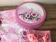 SOFRA SUNUM SETİ ÖZEL SERİ ÇİÇEK DESENLİ