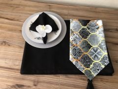 SOFRA SUNUM SETİ GRİ MOROCCAN DESEN