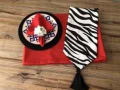 SOFRA SUNUM SETİ ZEBRA DESENLİ