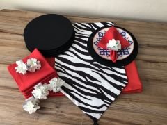 SOFRA SUNUM SETİ ZEBRA DESENLİ