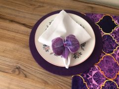 SOFRA SUNUM SETİ MOR MOROCCAN DESENLİ