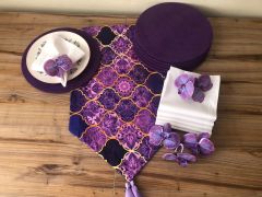 SOFRA SUNUM SETİ MOR MOROCCAN DESENLİ