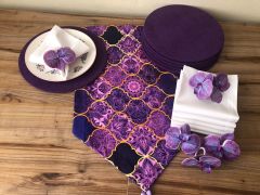 SOFRA SUNUM SETİ MOR MOROCCAN DESENLİ