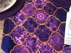 SOFRA SUNUM SETİ MOR MOROCCAN DESENLİ