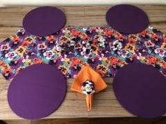 SOFRA SUNUM SETİ MENEKŞE DESENLİ TAKIM