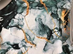 SOFRA SUNUM SETİ MERMER GOLD DESENLİ TAKIM