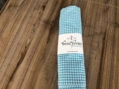 KÜÇÜK PİTİKARE AÇIK MAVİ PİKNİK ÖRTÜSÜ