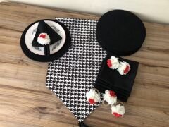 SOFRA SUNUM SETİ KÜÇÜK KAZAYAĞI DESENLİ TAKIM