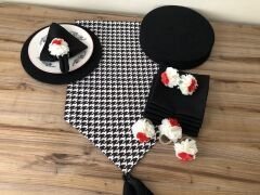 SOFRA SUNUM SETİ KÜÇÜK KAZAYAĞI DESENLİ TAKIM