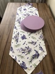 LAVANTA DESENLİ RUNNER & SUPLA