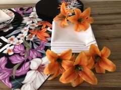 SOFRA SUNUM SETİ LİLYUM ÇİÇEK DESENLİ TAKIM