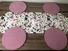 ÇİÇEK DESENLİ RUNNER & SUPLA