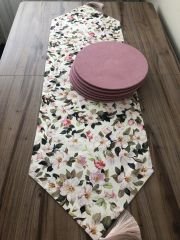 ÇİÇEK DESENLİ RUNNER & SUPLA