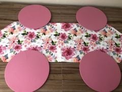 SULUBOYA ÇİÇEK DESENLİ RUNNER & SUPLA