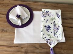 SOFRA SUNUM SETİ LAVANTA DESENLİ