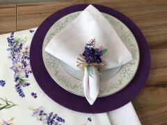 SOFRA SUNUM SETİ LAVANTA DESENLİ